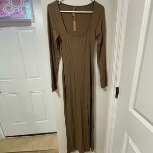 Skims Long Sleeve Maxi Dress – Brand New With Tags